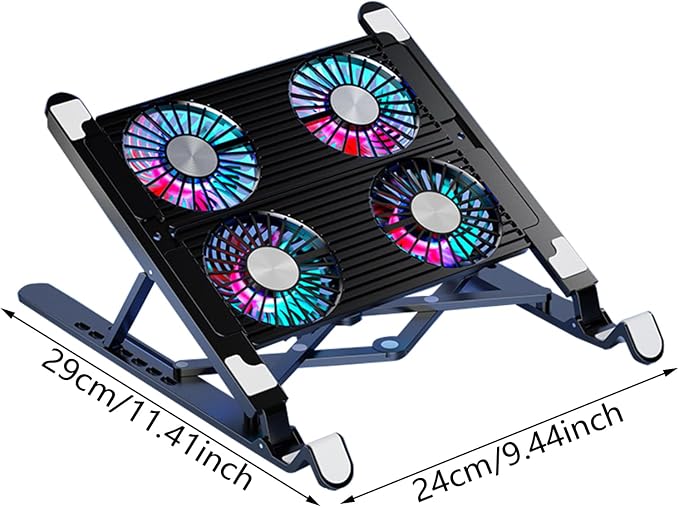 Base refrigerante LED ajustable para laptop QMQJIA miniatura 4