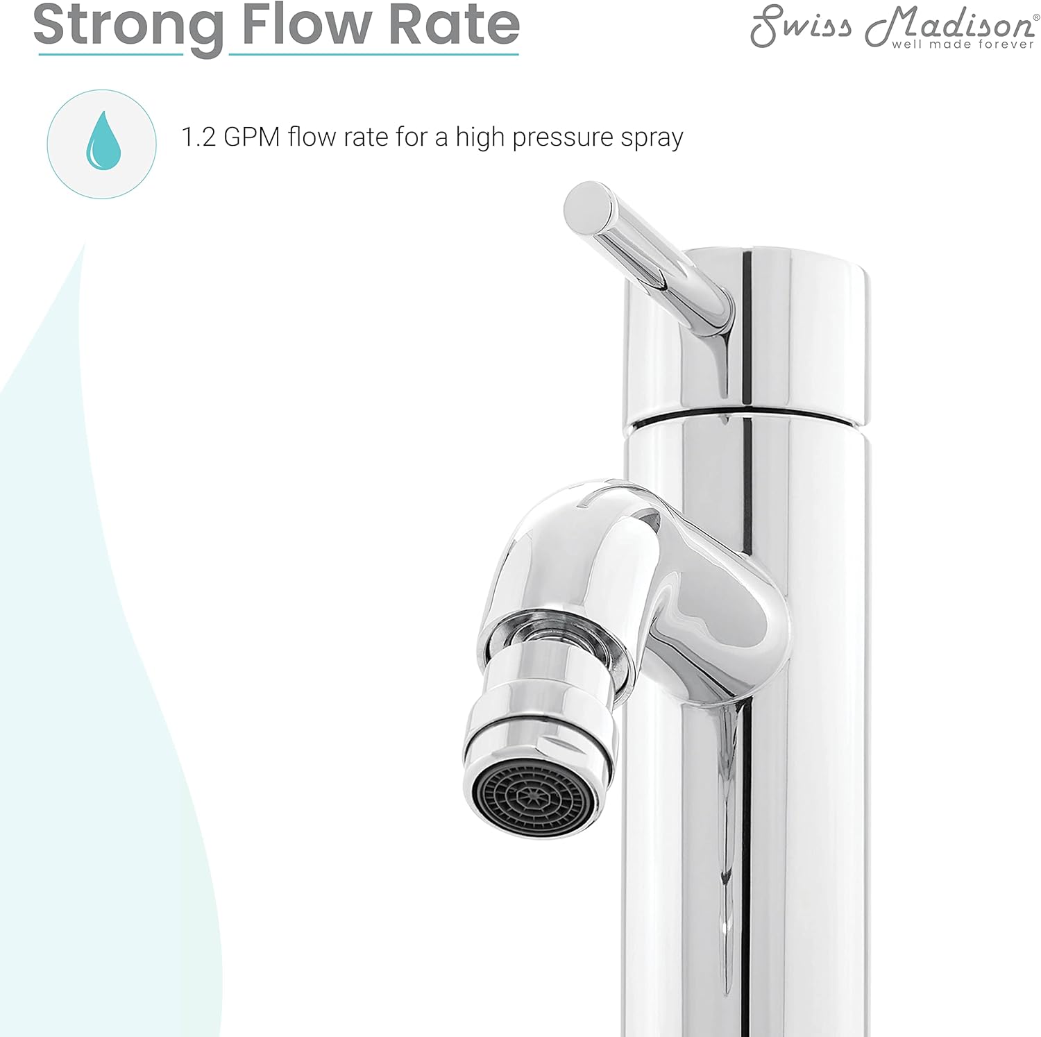 Swiss Madison Well Made Forever SM-DF81C Ivy Bidet Faucet in Chrome