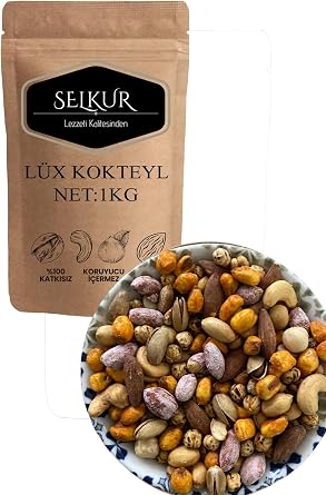 SELKUR Kar k Kuruyemi  1KG A s n fKAJU-BADEM-ANTEP-FINDIK- TUZLU FISTIK-LEBLEB -SOSLU MISIR