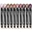 LUXAZA 10PCS Eyeshadow Stick Set, Shimmer And Neutral Brown Metallic Eye Shadow sticks,Cream Eyeshadow Pencil Crayon with Smudge-proof & Waterproof,Eye Brightener Stick Makeup Sets