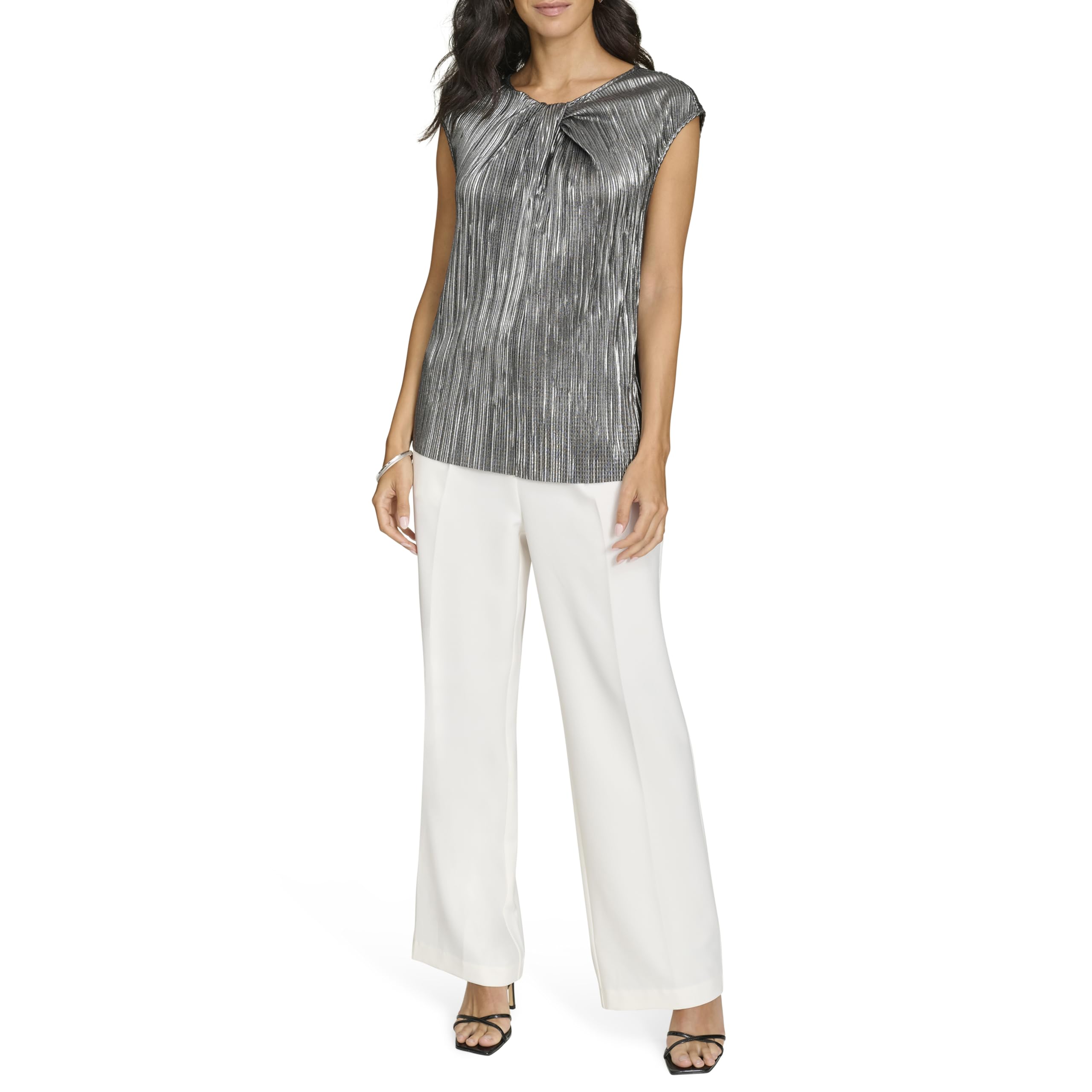 Calvin Klein Damen Short Sleeve Blouse Sweatshirt (1er Pack)