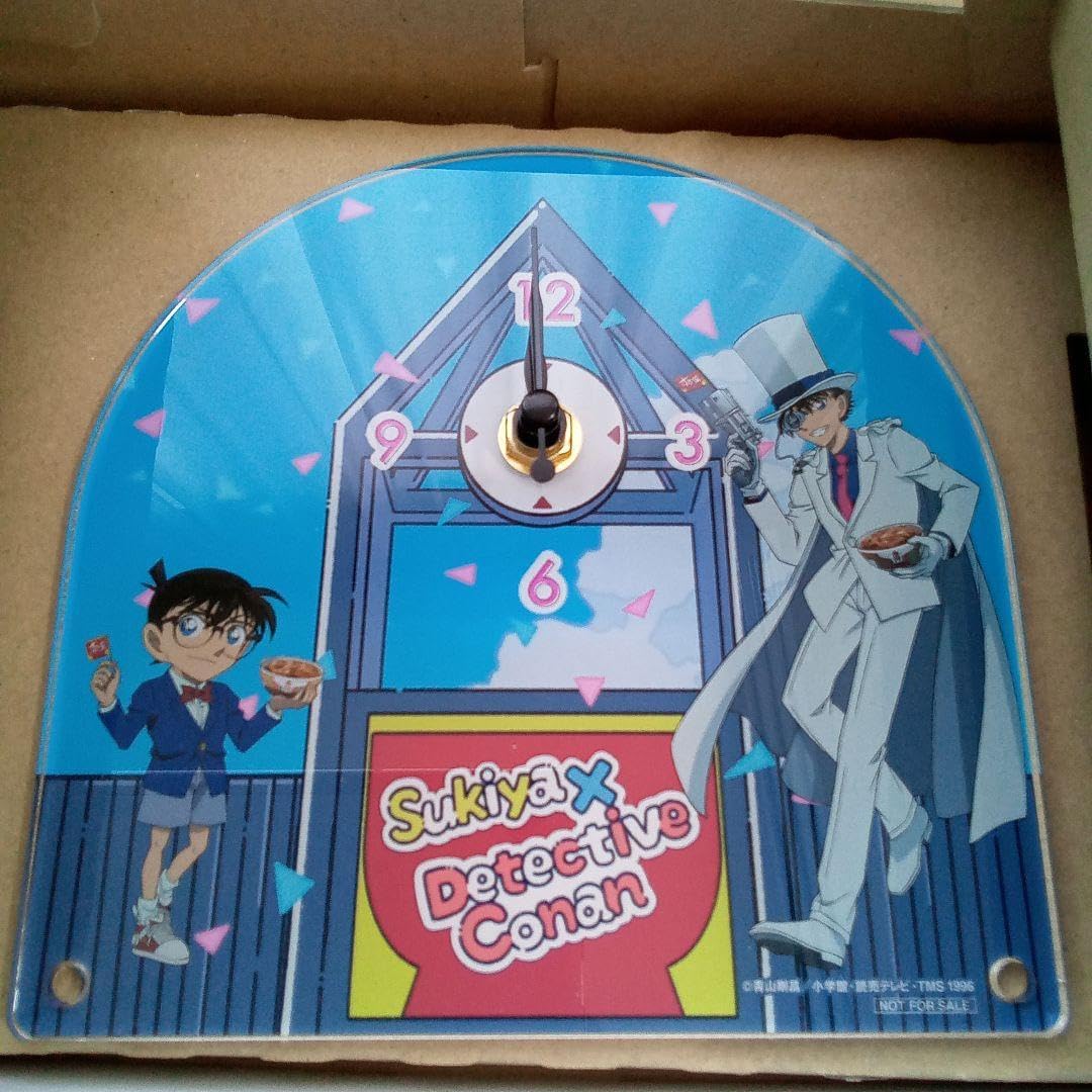 すき家 名探偵コナン 置時計 アクリルクロック レア 怪盗キッド 江戸川コナン すき家 コナン 置時計 アクリルクロック 怪盗キッド 江戸川コナン