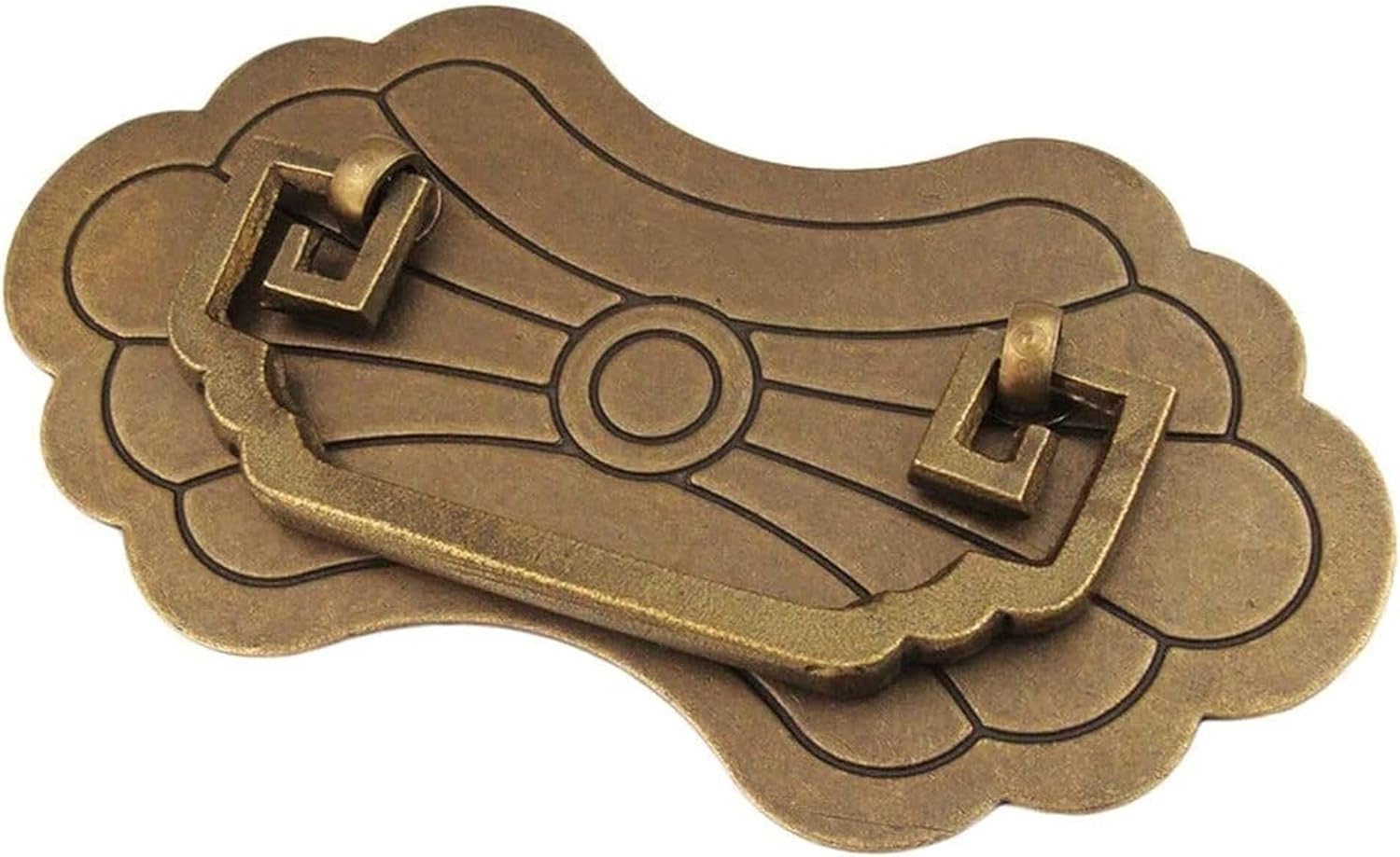 Hardware Door Hardware Gate Handles Antique Bronze Tone Solid Brass Metal Handles for Trunk Case Box with Screws Retro,Handle Furniture Accessories