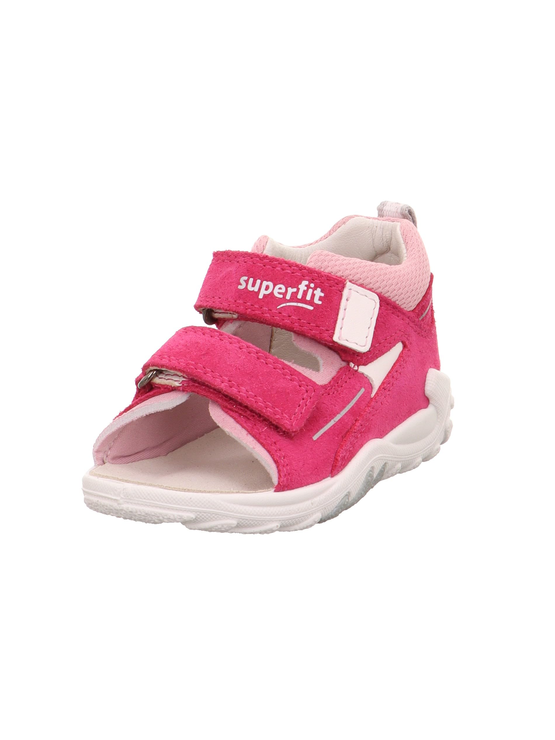 Superfit Girls' Flow Sandals, Pink 5500, 4.5 UK Child