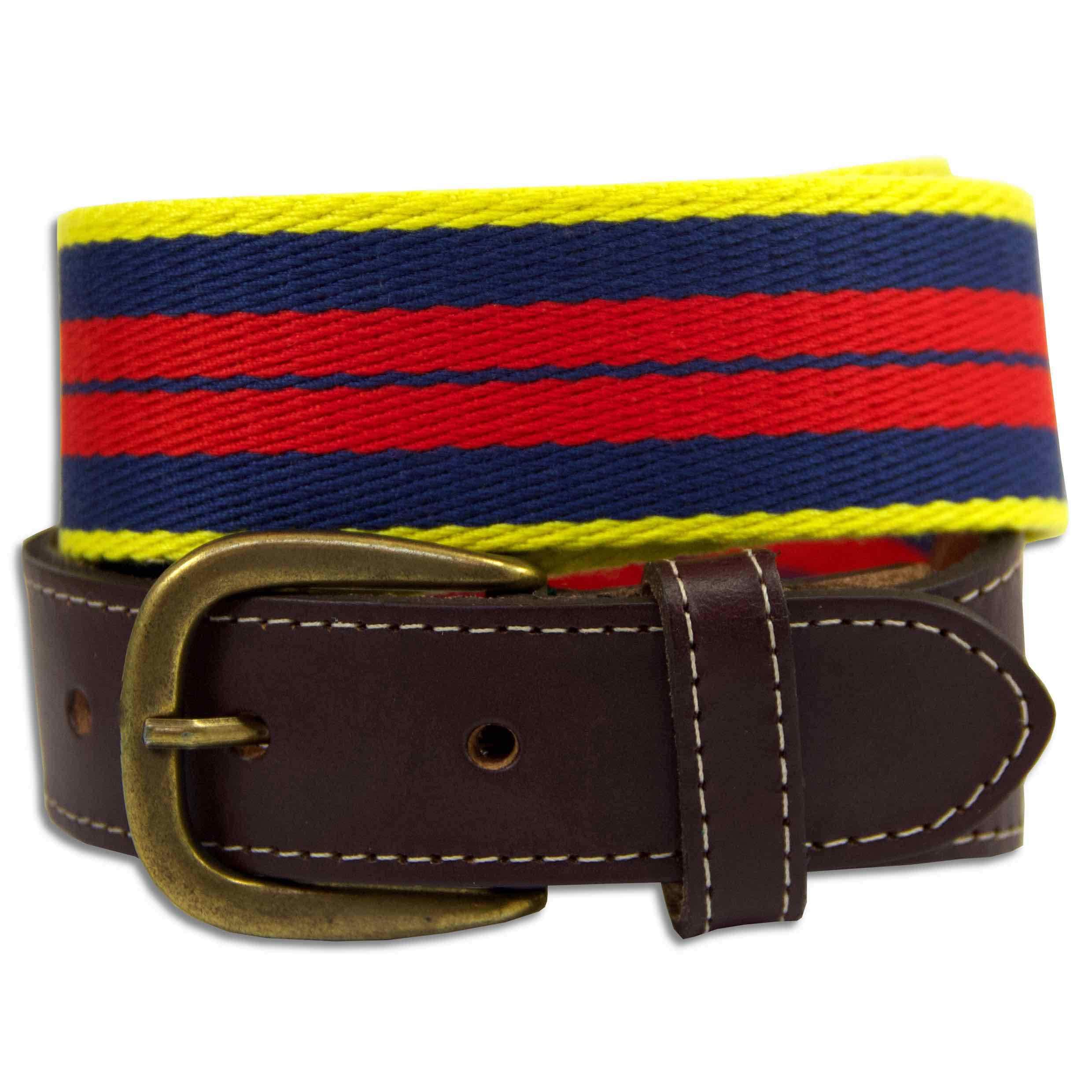 The Regimental Shop Royal Logistic Corps Webbing Belt XL (39-41") / Yellow/Blue/Red