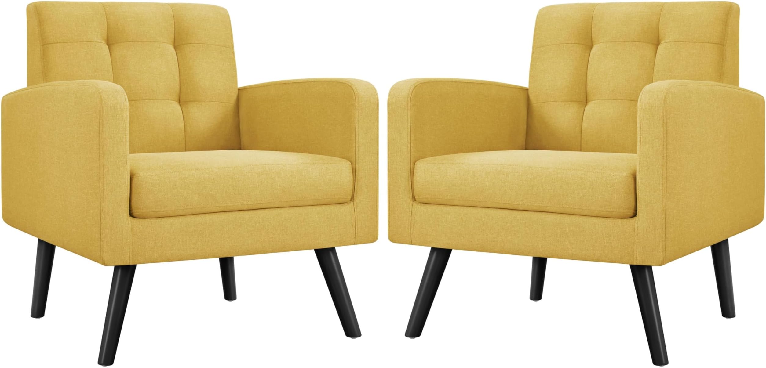 Bonzy Home Set of 2 Mid Century Modern Accent Chair