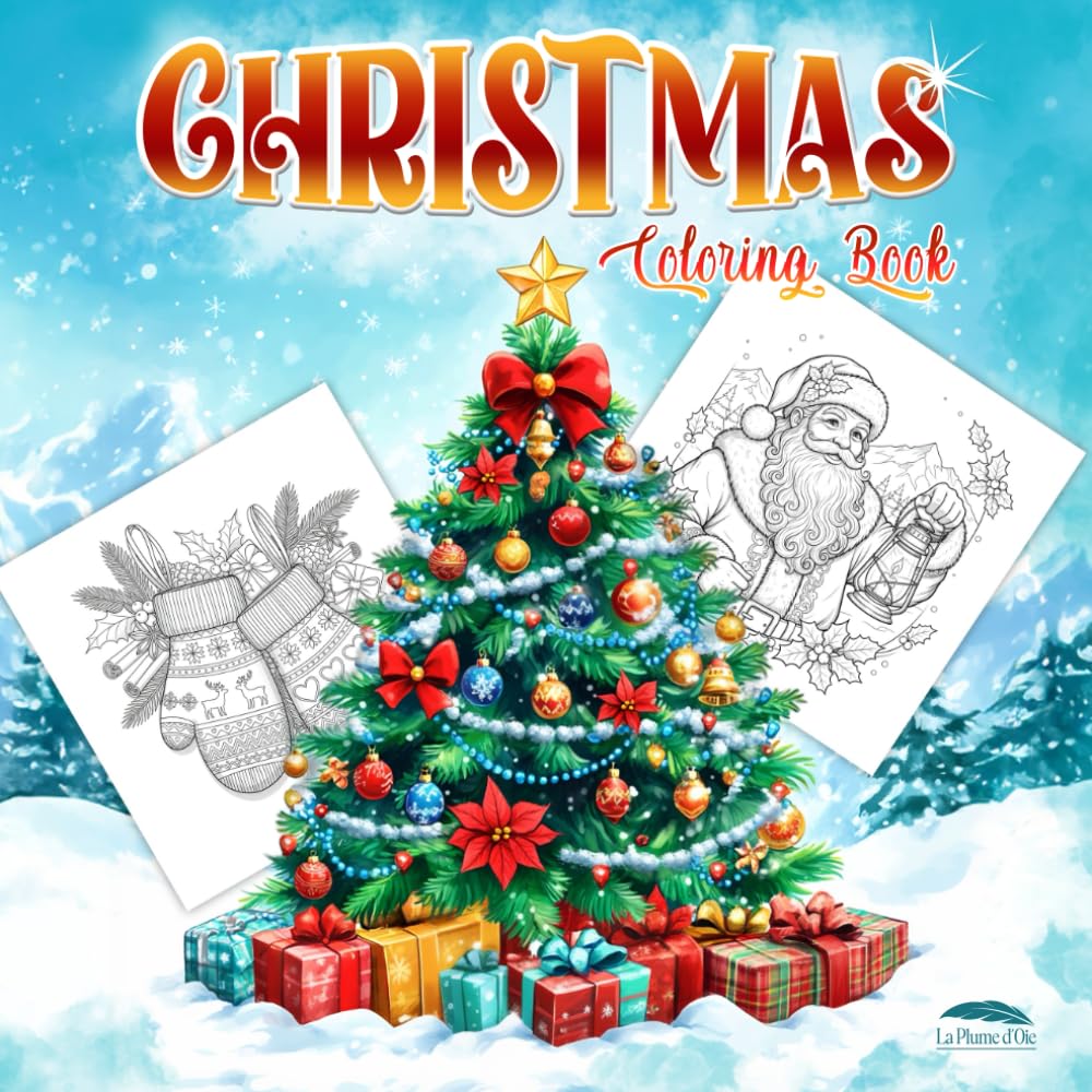Christmas Coloring Book for Adults: Cozy Holiday Scenes & Festive Decorations for Relaxing. Beautiful Christmas Designs Perfect as a Holiday Gift