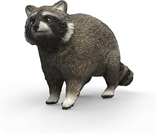Schleich Wild Life - Racoon Toy Figurine - Kids Ages 3+ | 14937 | Wild Animal Figurine, Realistic Animal Toys, Safari Toy for Boys and Girls, Screen-Free Imaginative Pretend Play, Montessori