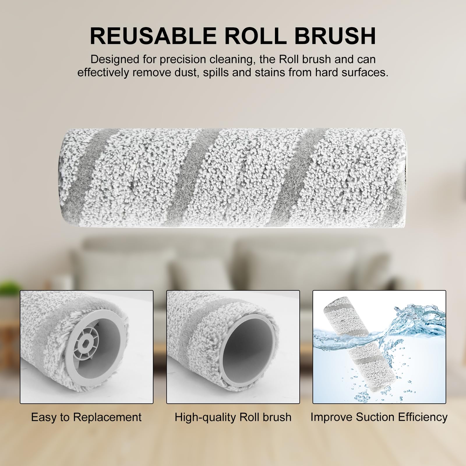 Set di accessori per aspirapolvere robot Ecovacs Deebot X11 OmniCyclone – 1 spazzola principale, 2 spazzole a rullo, 4 filtri, 4 filtro, 4 spazzole laterali, 1 spazzola per la pulizia