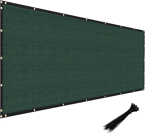 Windscreen4less Pantalla de valla de privacidad resistente para valla de viento, malla de malla con ranuras de latón para pared al aire libre,