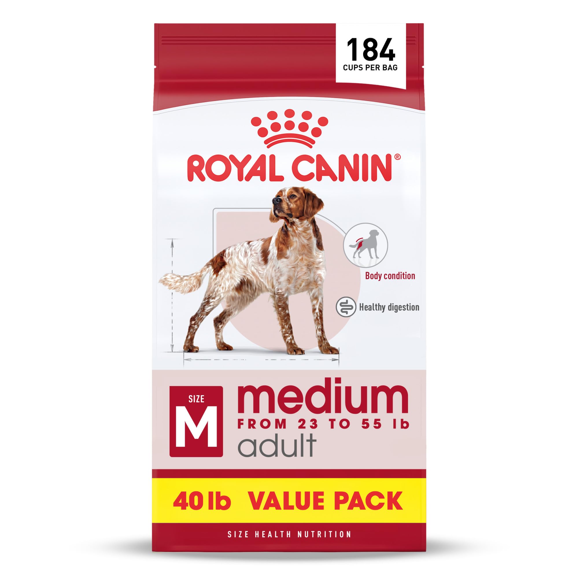 Royal Canin Size Health Nutrition Medium Adult dry dog food bag, 40 lb