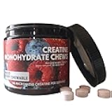 Creatine Tablet Chews 150ct 5G Micronized Monohydrate Sour Candy Mixed Berry Flavor