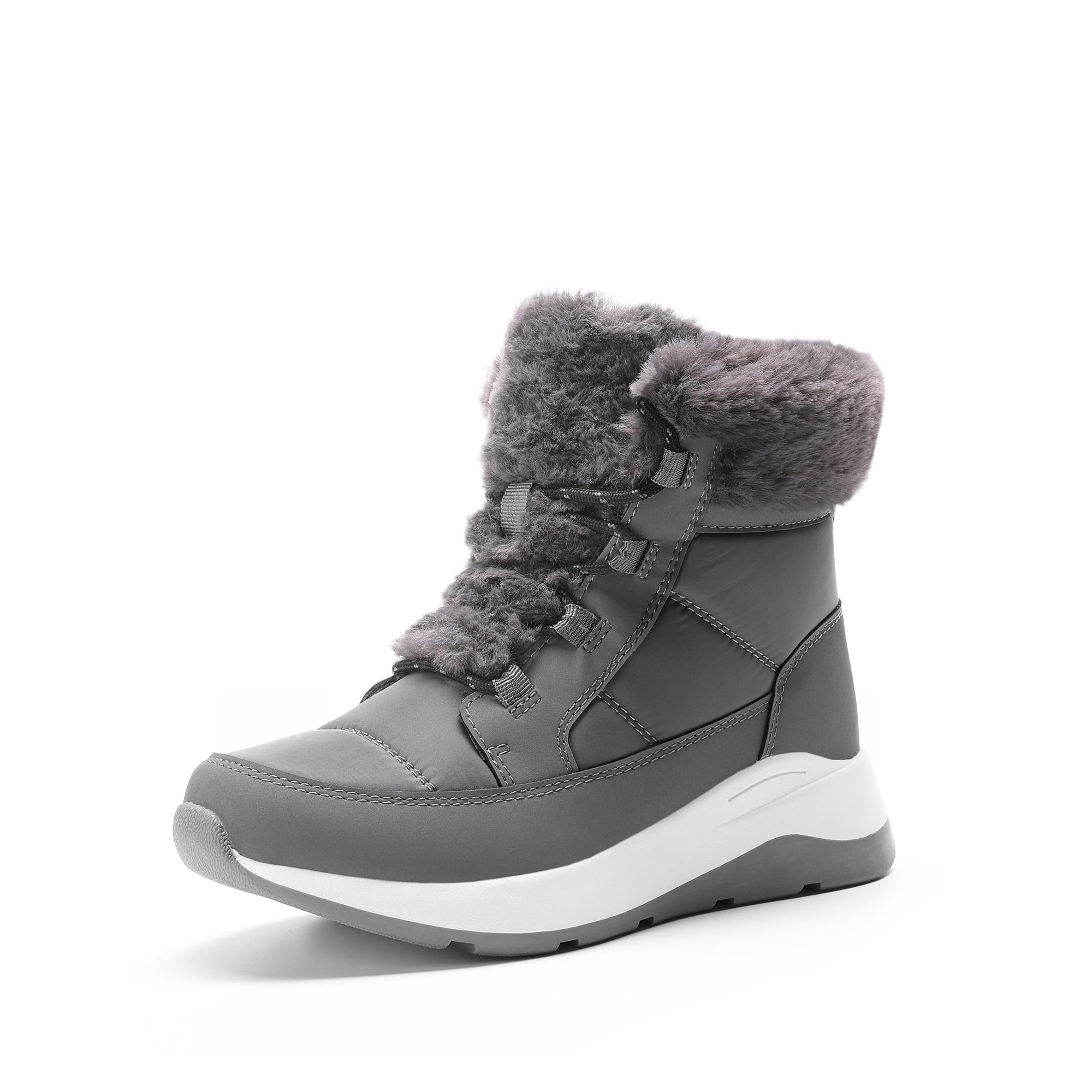 DREAM PAIRS Womens Winter Snow Boots Faux Fur Waterproof Ankle Booties Zaylee Ladies Comfortable Short Boots Outdoor