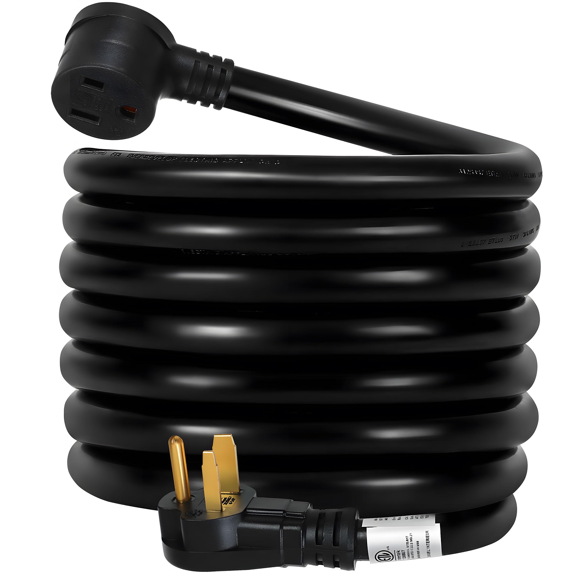 Welder Extension Cord 6 AWG, 50FT Welding Cords 50 amp, 125V/250V Welding Power Cord NEMA 6-50P/6-50R