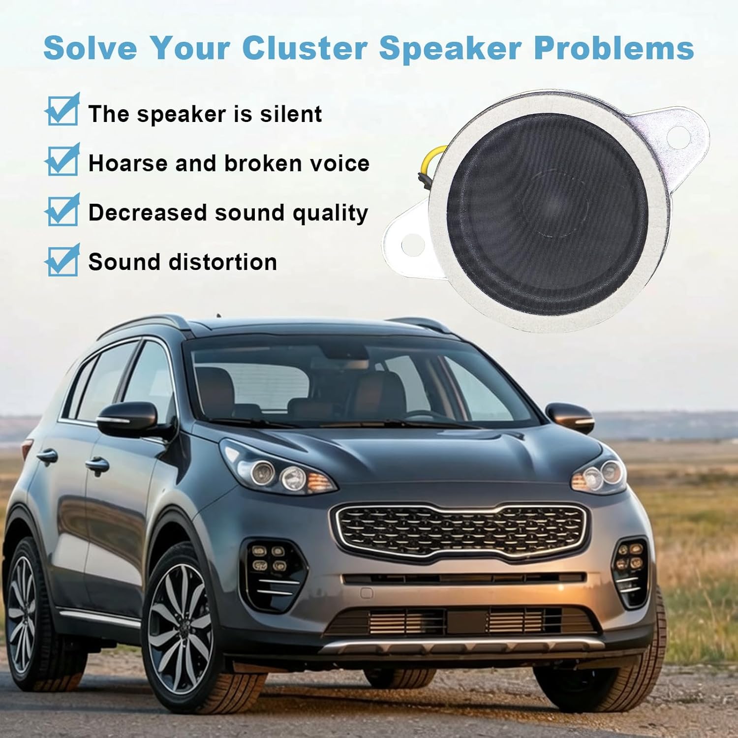 96390-D9000 Cluster Speaker Assembly Compatible with Kia KX5 Sportage QL KX5 2016 2017 2018 2019 2020 2021, Replaces 96390D9000 Car Speaker Assy Cluster