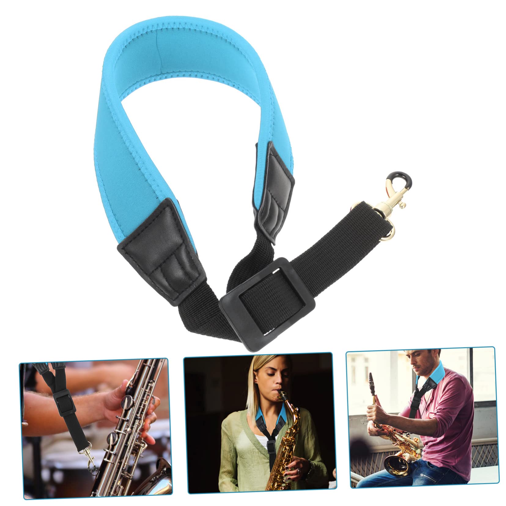 ibasenice 3pezzi Cintura Per Sax e Tenore Tracolla Confortevole Per Performance Musicali Design Ergonomico Per La Pressione Sul Collo Perfetta Per Studenti e Musicisti Professionisti