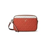 Michael Kors Jet Set Charm Large East/West Camera Crossbody Deep Orange Multi One Size