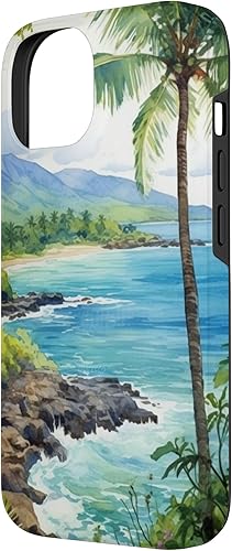 Miniatura 5 de Funda estética para iPhone 11 Tropical Hawaii Forest Beach Ocean Art
