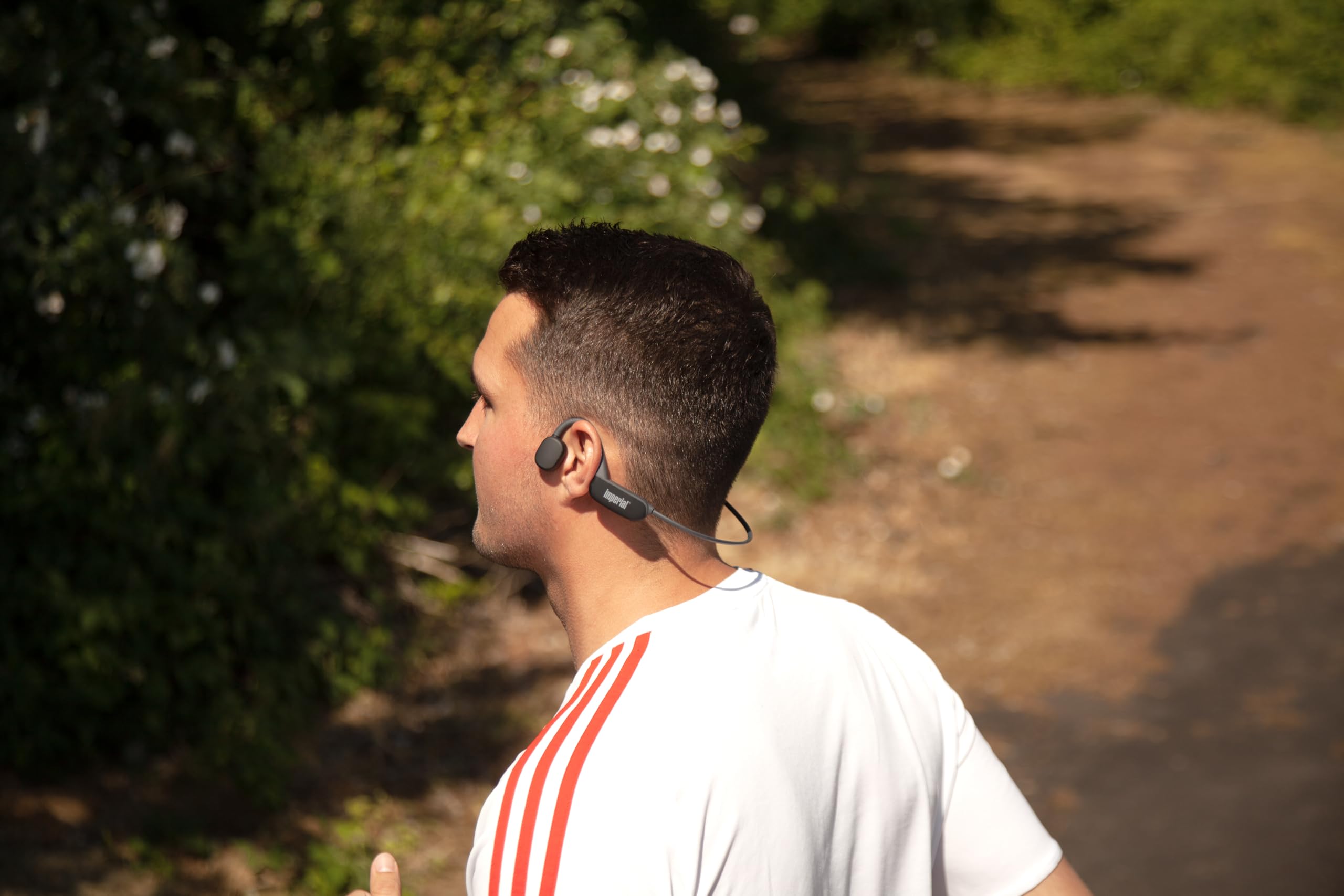 Imperial bluTC Active 2 – Knochenschall Kopfhörer (Bone Conduction, Bluetooth 5.3, 32 GB Speicher, 11 Stunden Spielzeit, Schweißresistent) – Schwarz
