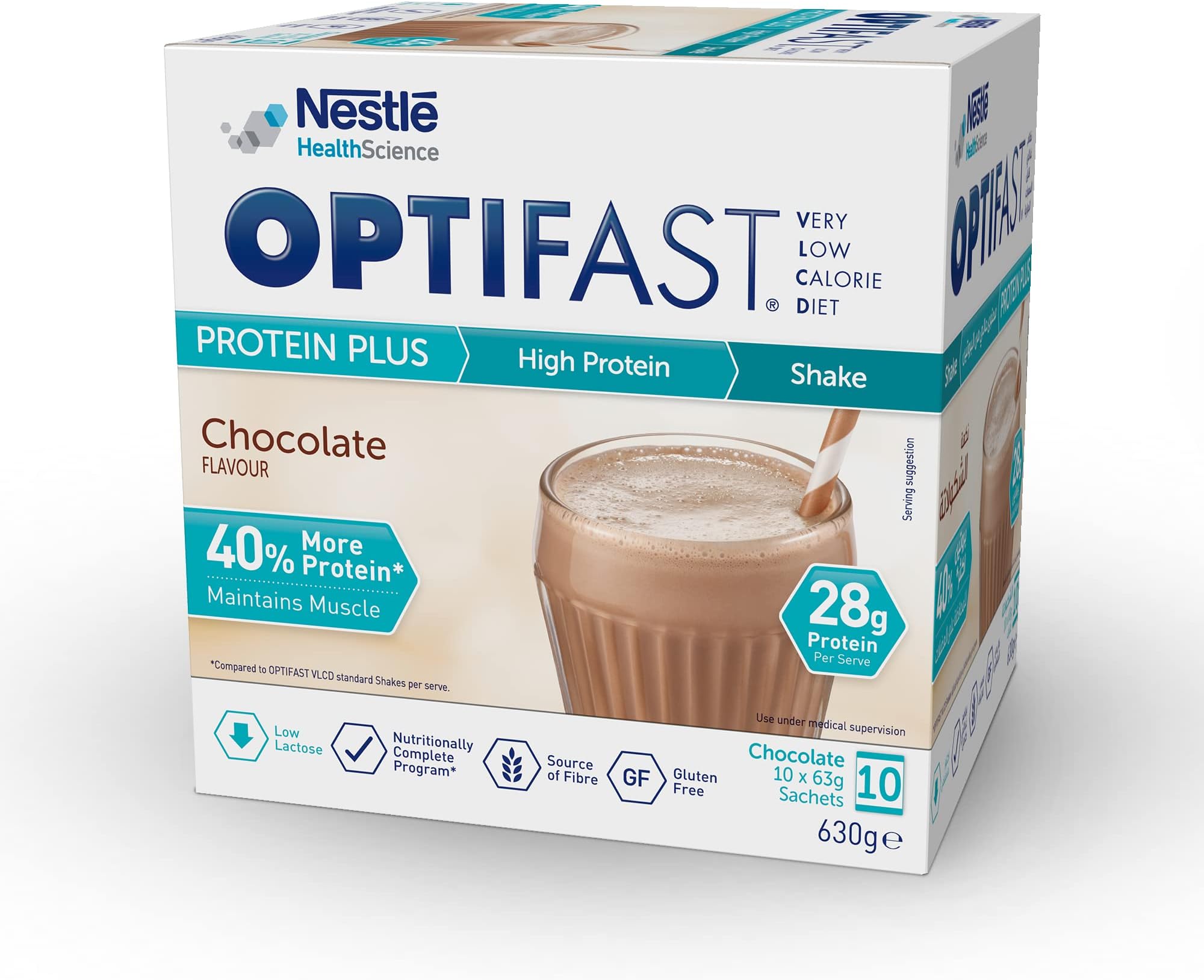 Optifast Protein Plus Shake Chocolate Flavour, 630g