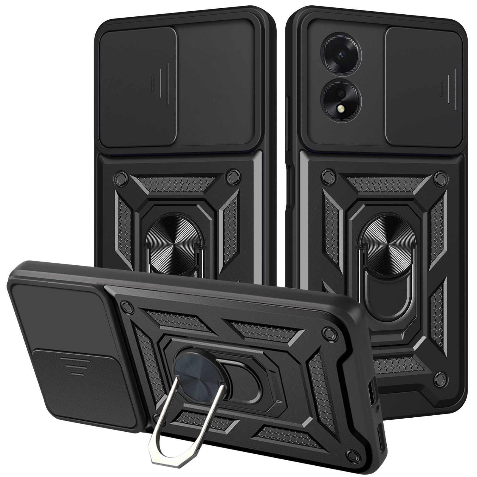 Coque Pour Oppo A38 4G / A18 4G, [Protection De La Caméra] Avec