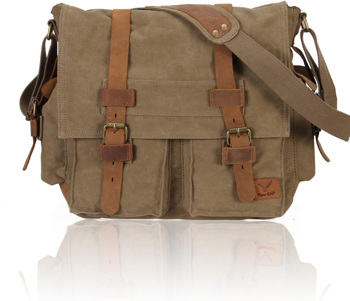 Hynes Eagle Multifunctional Canvas Messenger Bag Army Green