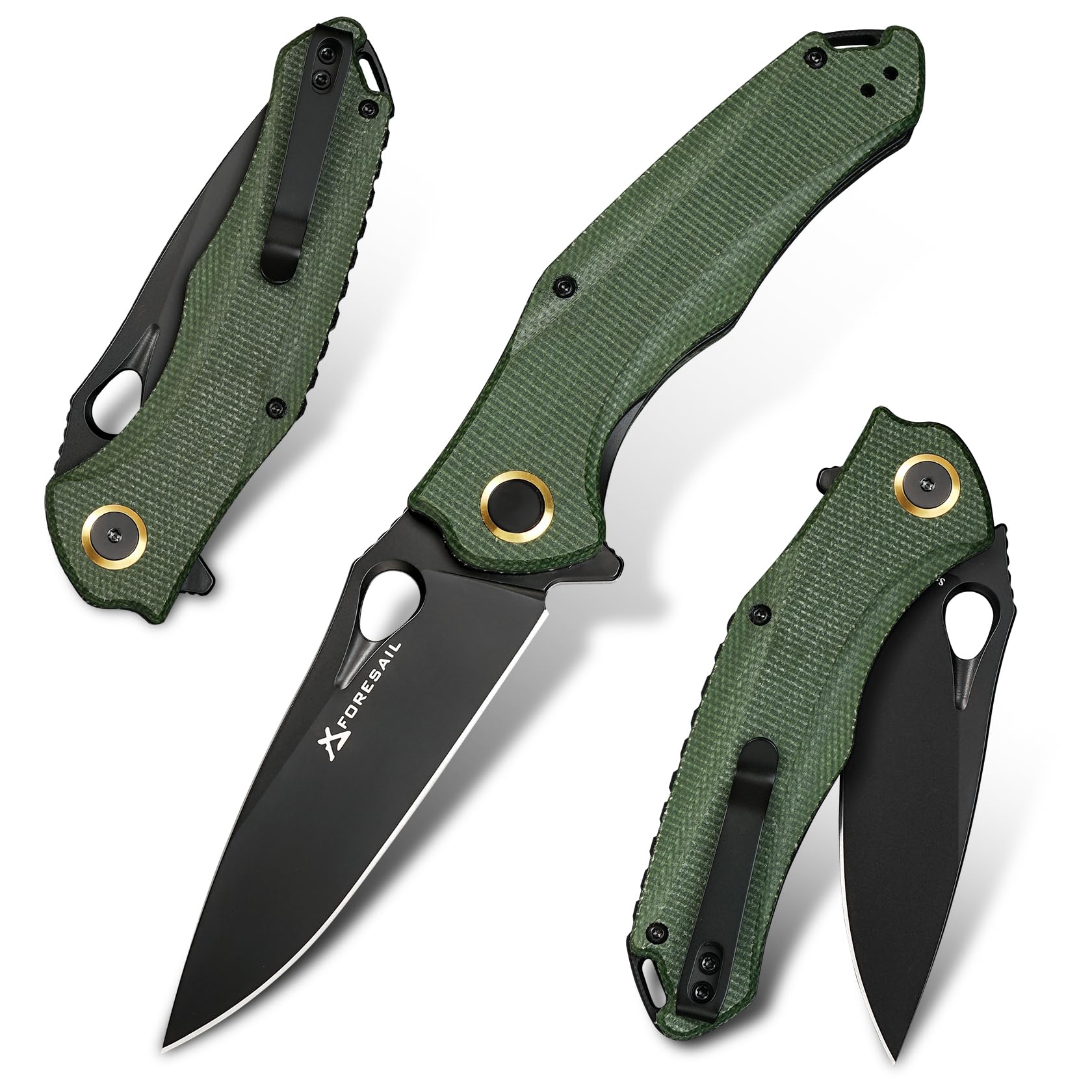 FORESAIL Practical Pocket knife made with 3.62