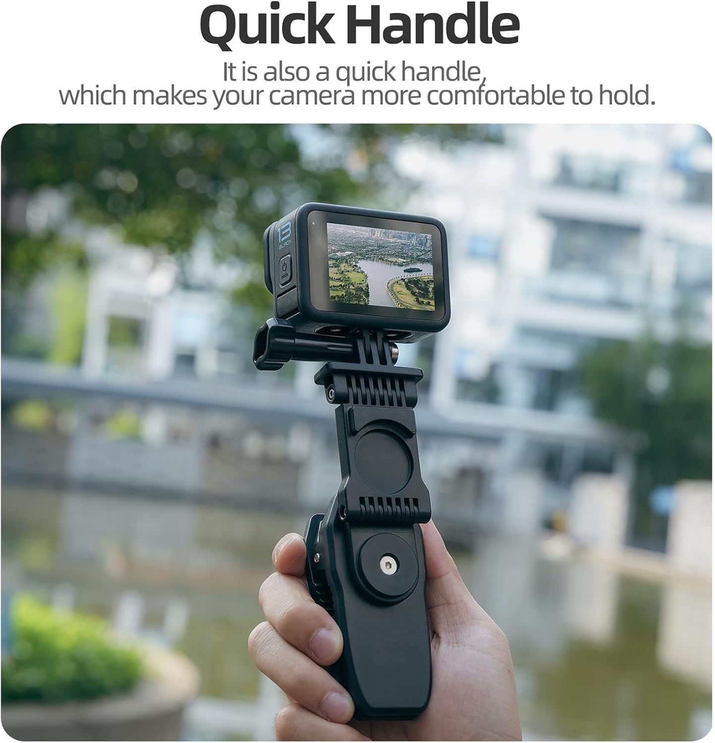 CAPART Magnetic Action Camera Backpack Strap Mount for DJI Osmo 360 Action 5 Pro 4 3 Pocket 3 2, Go Pro Hero 13 12 11, Insta360 Ace Pro 2/1, Foldable Stretchable Arm Extender Tiltable 360° Rotatable