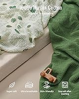 Vista 2 de Blissful Diary Almohadilla de Muselina para Cambiar Pañales de Bebé con Forro Impermeable de Espuma, Almohadilla de Mesa para Cambiar Pañales