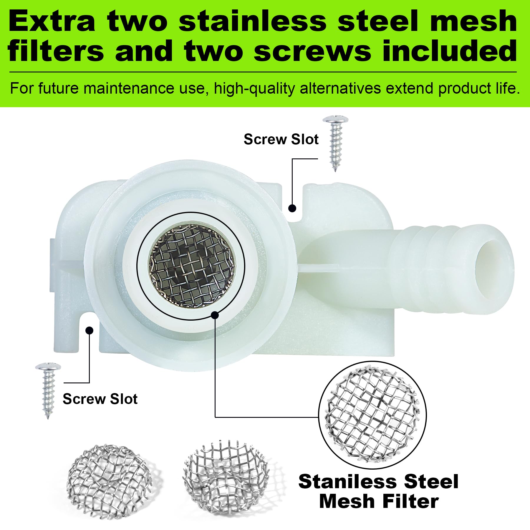 Tomtom Truck Kit De Válvula De Agua Para Inodoro Con Pedal Dometic Modelo  300, 310, 320 | Repuesto #385311641 | Mejorado Y Duradero Recambio Plástico  Duradero, image size:1800x1800