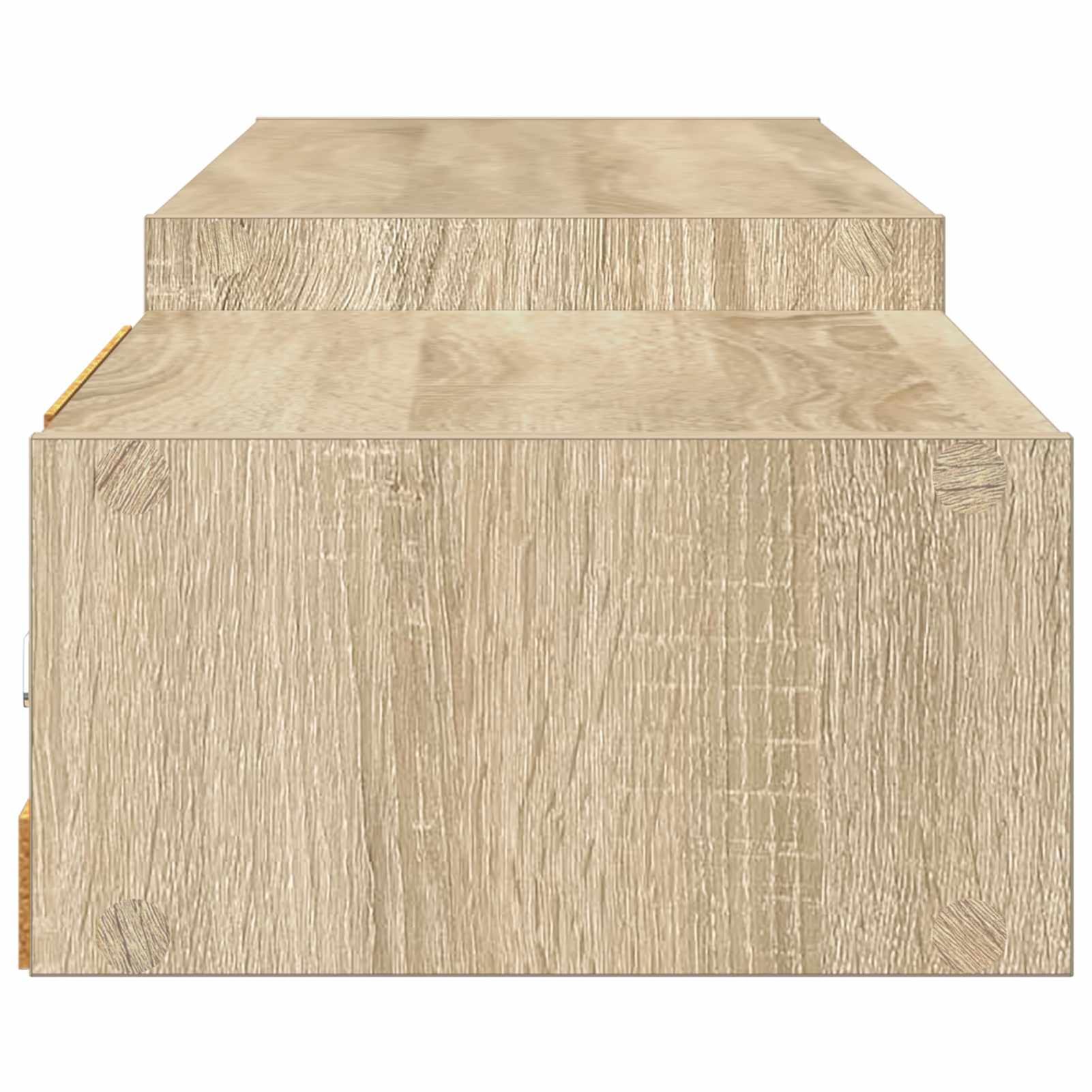 Gecheer Wandmontierter TV-Schrank Wandhalterung Sonoma-Eiche, Moderne TV Lowboard Fernsehschrank für Home-Cinema Gamerzimmer Wohnungen Büro8006015