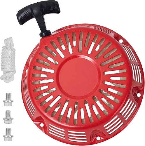 GX390 Pull Start Assembly Recoil Starter for Honda GX340 GX390 11hp 13hp 420cc Engine Parts Generator Pressure Washer Lawn Mower Pull Cord Replacement