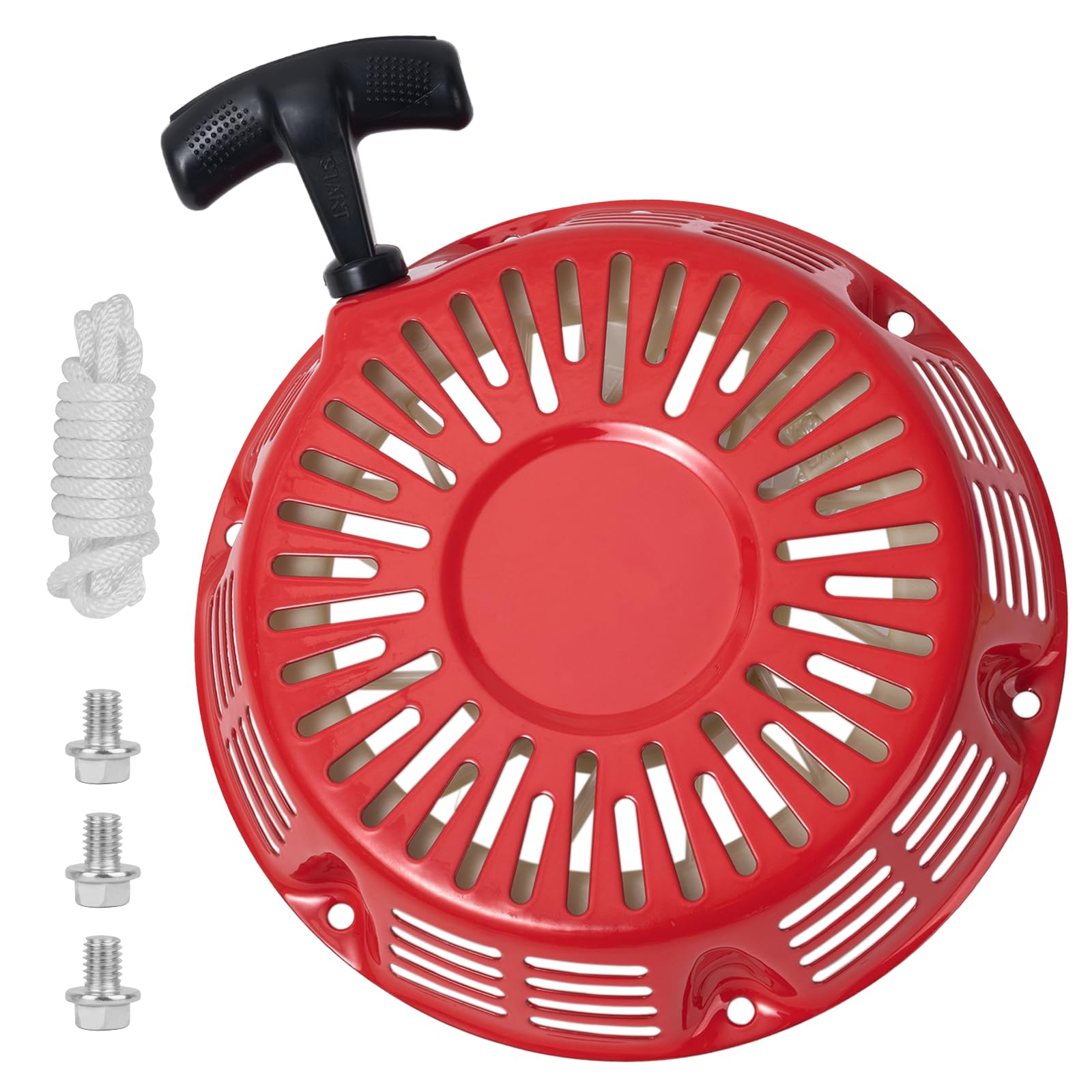 GX390 Pull Start Assembly Recoil Starter for Honda GX340 GX390 11hp 13hp 420cc Engine Parts Generator Pressure Washer Lawn Mower Pull Cord Replacement