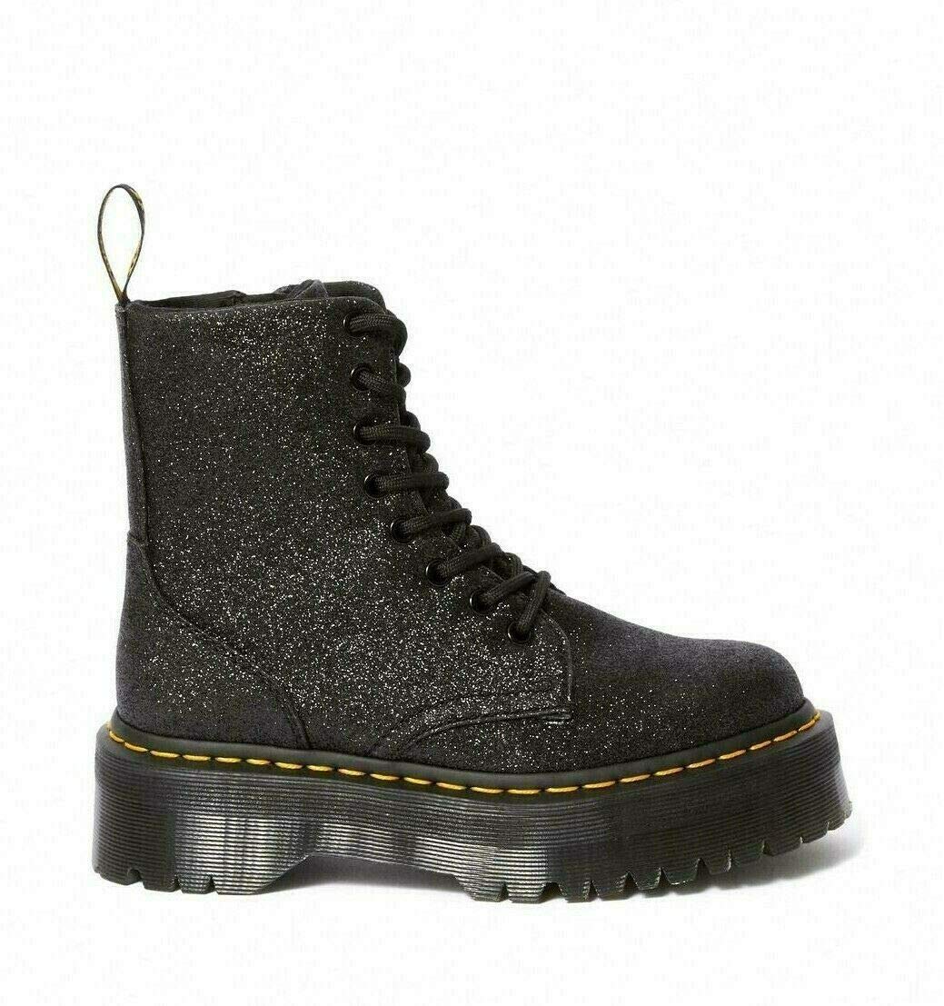 Dr. Martens Jadon 8-Eye Leather Platform Boot for Men and Women White Polished Smooth 7 US Women6 US Men product thumbnail 2