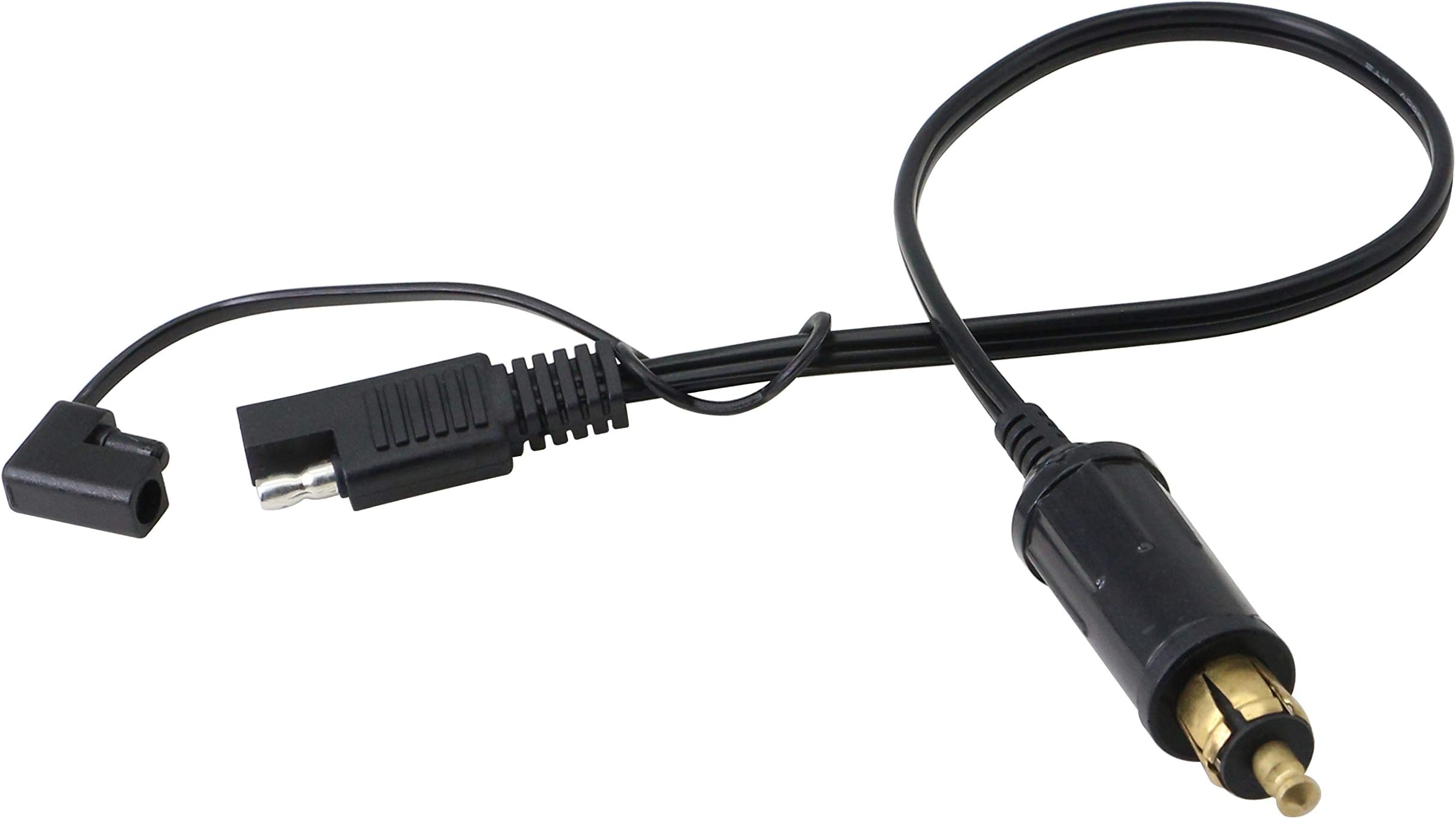 DIN Hella Powerlet Plug to SAE Adapter Connector，Fits OEM Power Socket on, Triumph, Victory or Ducati Multistrada Motorcycles