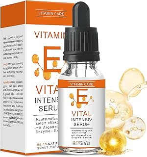 Vitamin E Serum For Face Vitamin E Oil With Hyaluronic Acid 30ml Anti-Aging Face Serum Contains Snail Serum,Retinoid Brightening Serum Moisturizes Collagen Serum For Face Fades Dark Spots