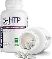 Vista 6 de Bronson 5-HTP 200mg (5-hidroxitriptófano) Griffonia Simplicifolia Sin OMG, 120 Cápsulas Vegetarianas