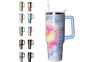 Tie dye Power 40oz Stanley Cup for Adventure Lovers