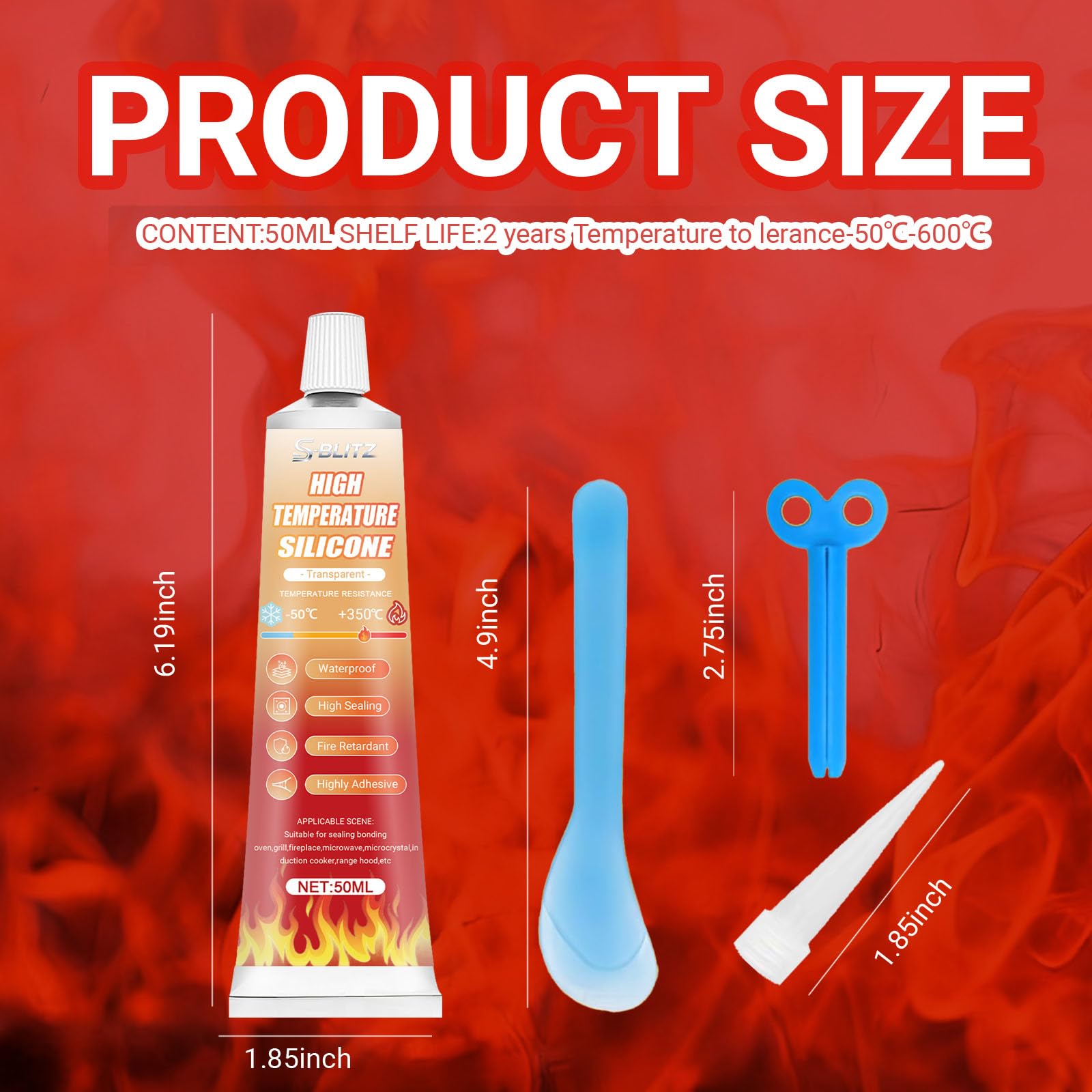 Colla ad alta temperatura, colla trasparente ad alta temperatura, colla per forno, colla resistente al calore, impermeabile, ideale per forni a induzione, forno a microonde, 100 ml