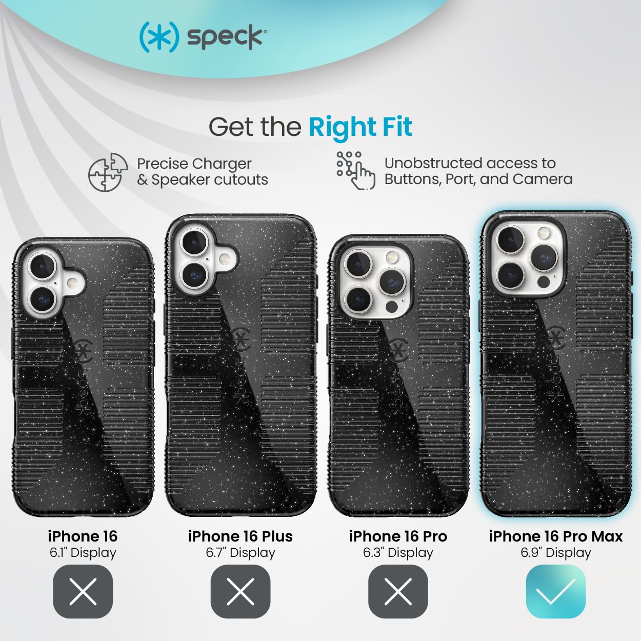 Amazon.com: Speck CandyShell Grip Case - iPhone 16 Pro Max Case