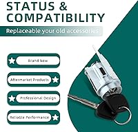 Vista 6 de AUTOKAY Interruptor de encendido y cilindro de cerradura de puerta Compatible con Toyota Tacoma 1999 2000 2001 2002 2003