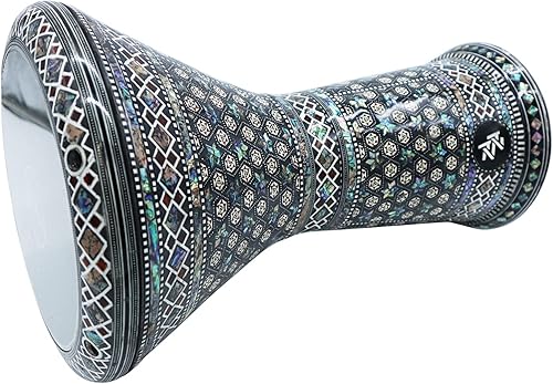 Miniatura 50 de El 17.5 pulgadas de Zaza Percussion de madreperla egipcia Darbuka Doumbek (orquídea azul)