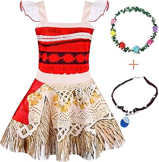Girls Halloween Party Outfits Princess Dress up Lace Sleeveless Christmas Costume Cosplay Clothes with Accessories