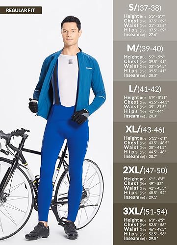 Miniatura 7 de BALEAF Pantalones de ciclismo de invierno para hombre, con acolchado 4D, térmicas, resistentes al agua, para ciclismo, para clima frío, bolsillos