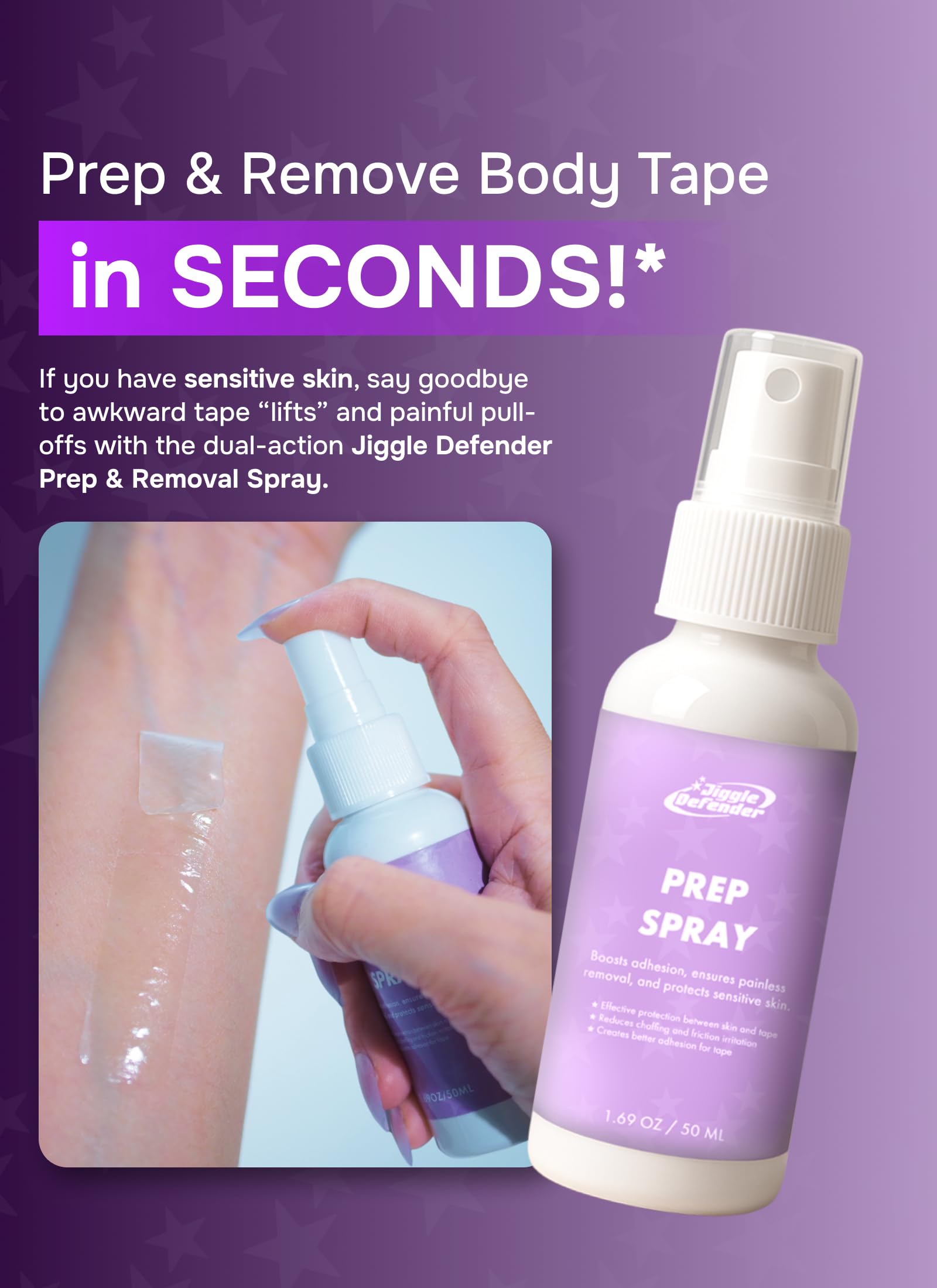 MOEFLAVOR Jiggle Defender - First Cosplay Lingerie Tape for Cosplayers - Heavy Duty Fabric Tapes for Fashion, Halloween & Holidays - Ultra Sticky 12 Hr Strength