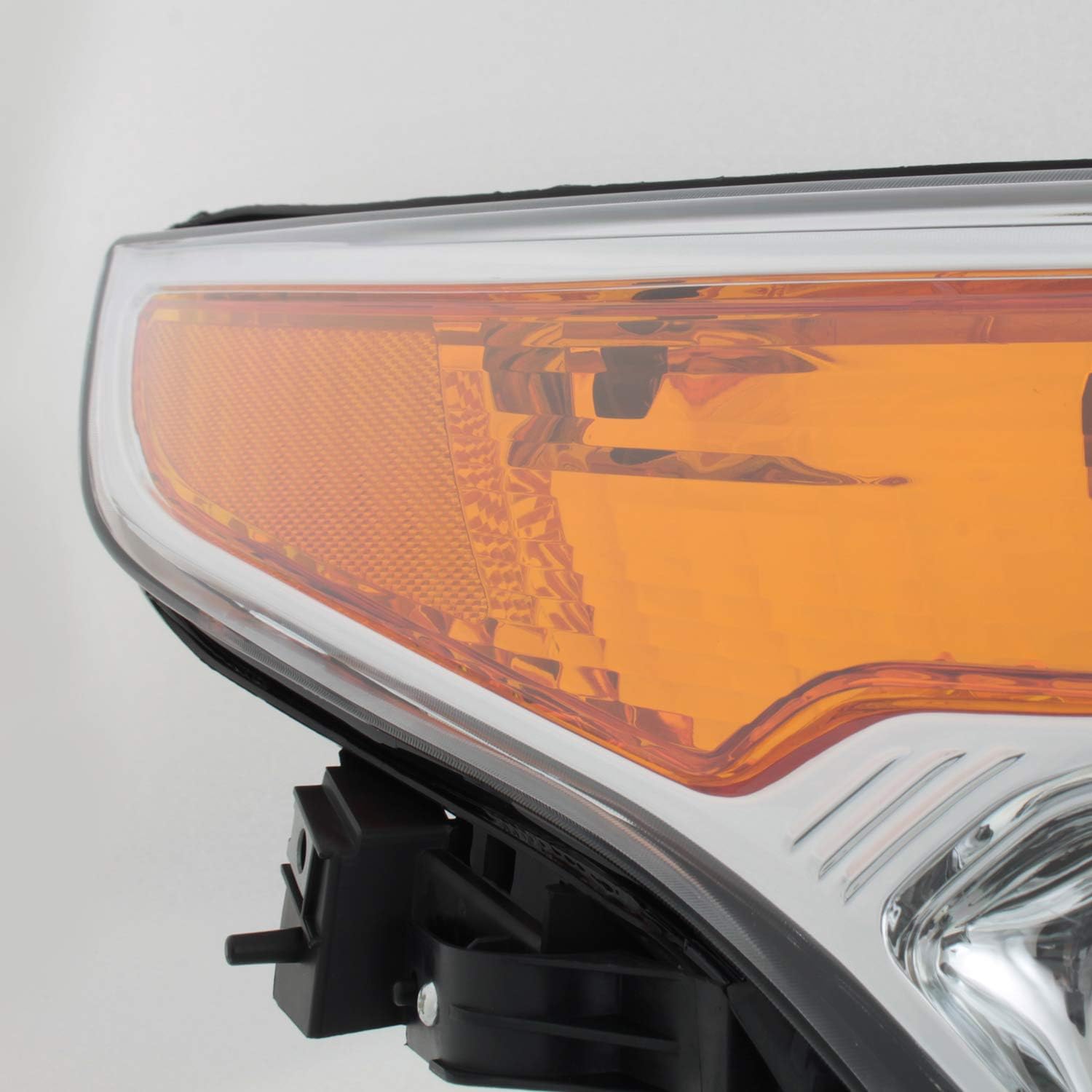 AKKON - Fits 2011-2015 Ford Explorer Projector chrome Headlights [Halogen Type] Pair Left Driver+Right Passenger