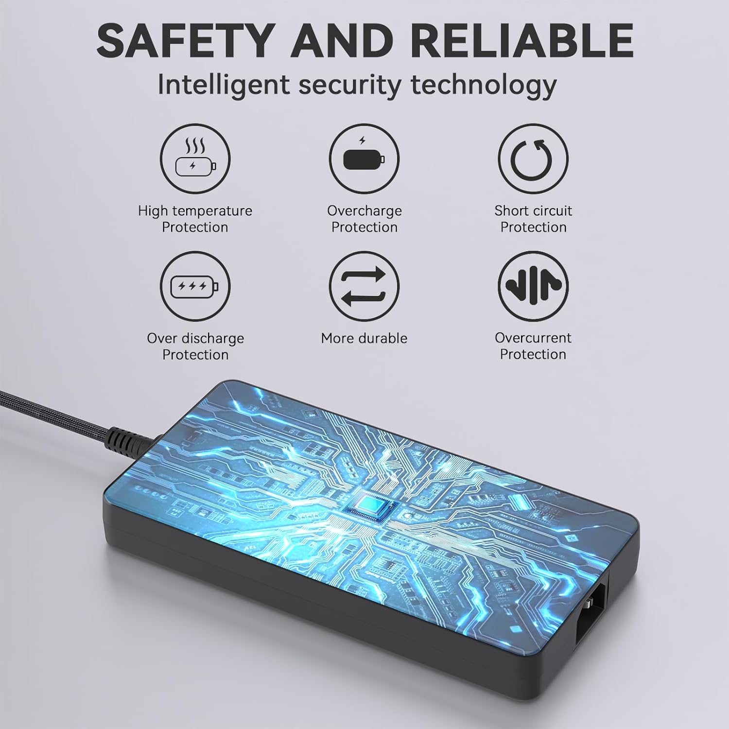 330w 280W Gan Power Adapter 3-pin Compatible with Razer Blade 16 (2025) 18 Gaming Laptop RTX5080 RTX4090 RTX4070 RTX4080 RC30-0484 RZ09-0423 RZ09-0483x RZ09-0509 RZ09-0484x AC Charger