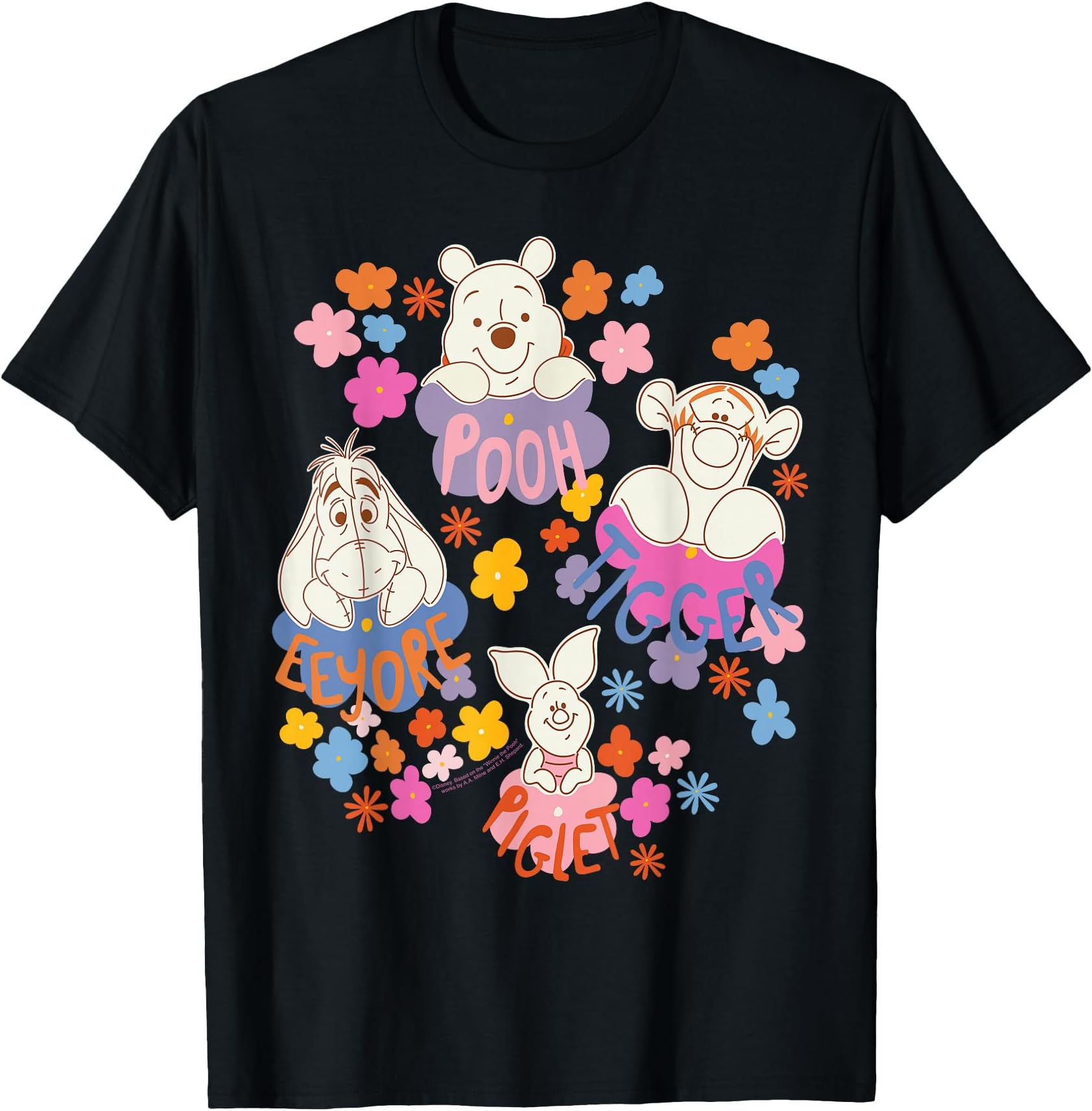 Winnie the Pooh Spring Easter Friendly Flower Faces T-Shirt