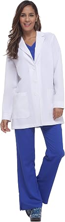 Healing Hands Felicity Full Sleeve Lab Coat For Women 4 Pockets