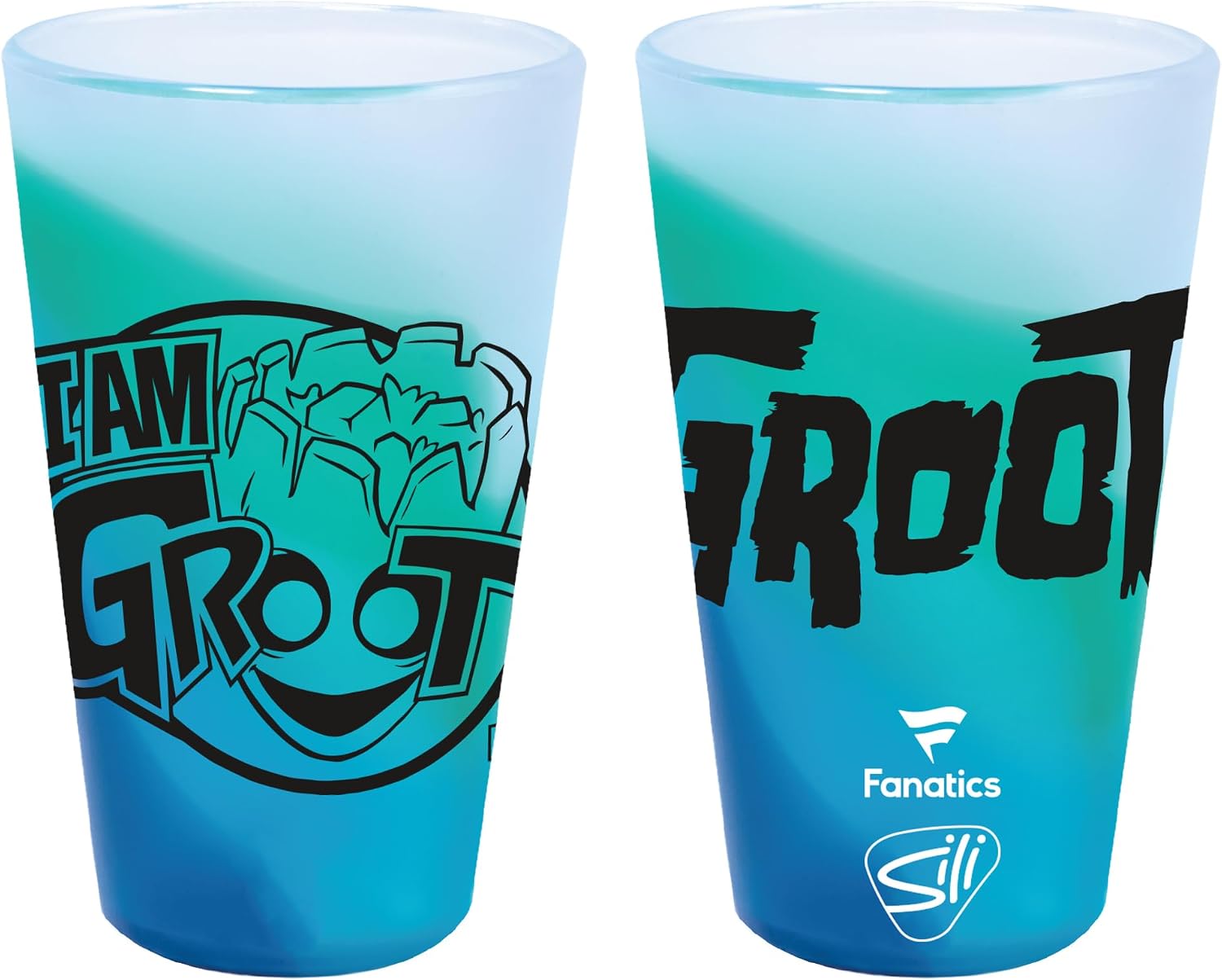 WinCraft 16 oz Silicone Pint Glass Marvel Guardians of The Galaxy Groot